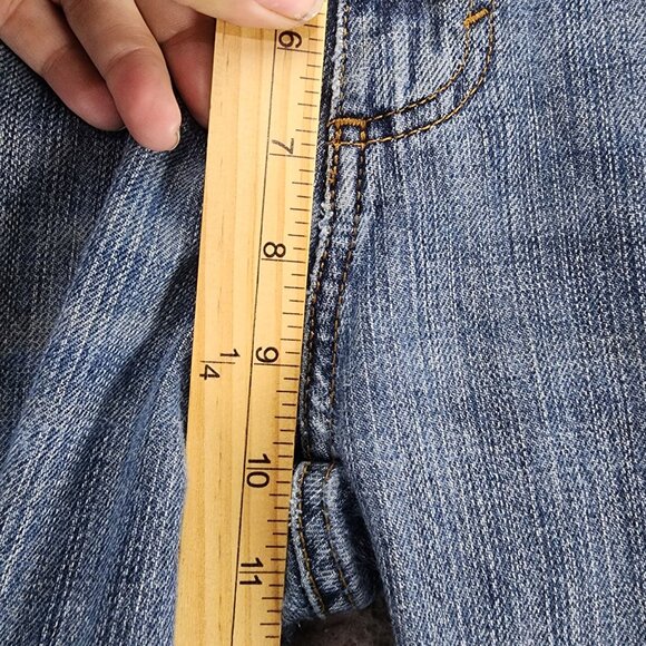 Wrangler Jeans Mens 32x36 Blue Cotton Mid Rise Slim Straight *Read* - Picture 9 of 16